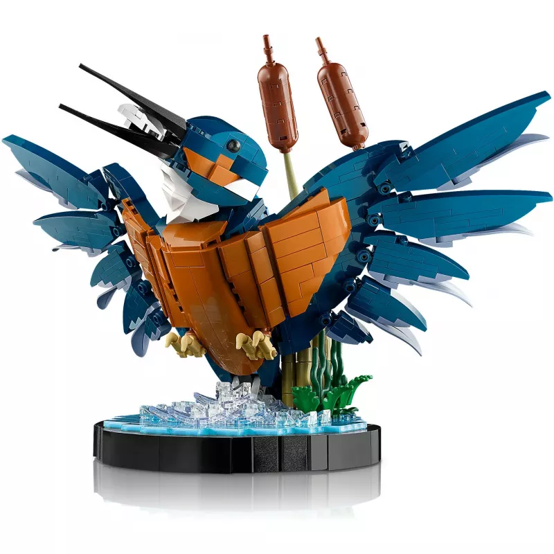 Zestaw LEGO Icons Zimorodek do Budowania dla Dorosłych z Wodną Scenerią i Podstawką Ekspozycyjną, Doskonały Dekor do Domu i Biura na Walentynki