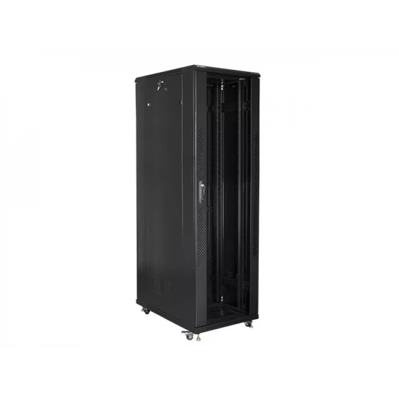 Lanberg | Szafa rack 19 cali wolnostojąca 42U/800x1000 (płaska paczka) | FF01-8042-12B | Czarny
