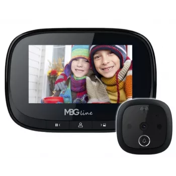 Kamera do wizjera drzwiowego mbg line SF55 Czarny Edition 32802 — rozdzielczość HD, noktowizja