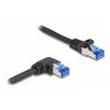 Kabel sieciowy DeLOCK RJ45 Cat.6A S/FTP 0,5m Czarny