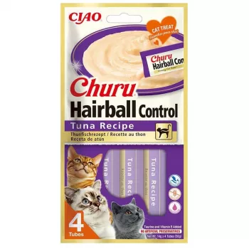 INABA Churu Hairball Control Tuna Recipe - przysmaki dla kotów - 4x14g