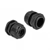 Przepust kablowy DeLOCK 60393 czarny plastikowy 2 szt.