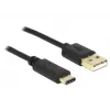 Kabel USB DeLOCK 2m USB2.0-A/USB2.0-C Czarny