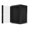 Szafa wisząca LANBERG WF01-6618-10B, 18U, 600×600×907 mm, czarna, 60 kg