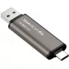TeamGroup X2 MAX 1 TB pendrive z dwoma złączami USB-A/USB-C, USB 3.2 Gen 2, tytanowy/czarny