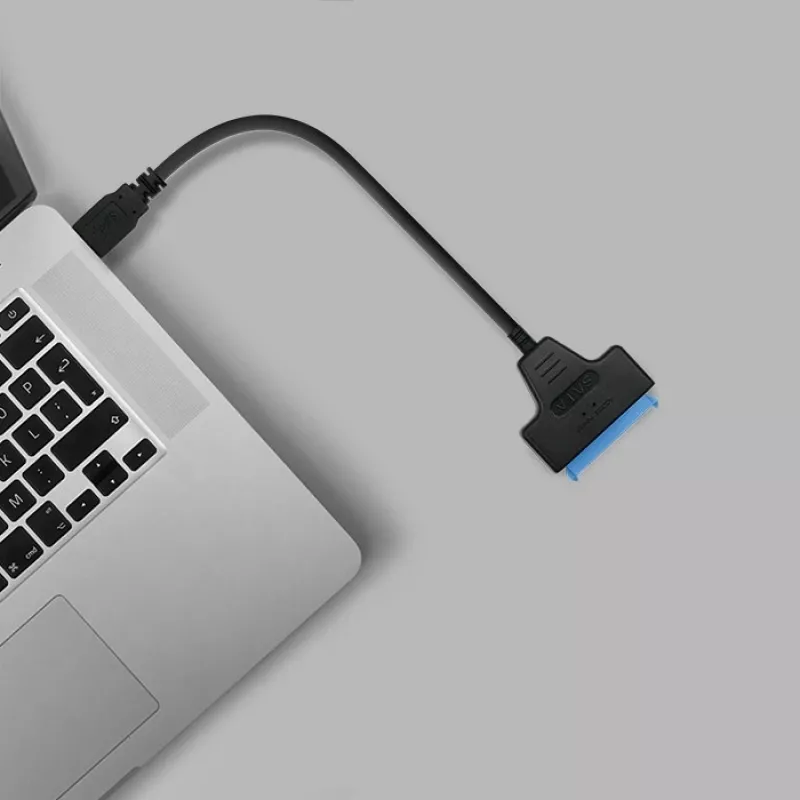 Adapter QOLTEC 51855 — zewnętrzny adapter M.2 NVMe/NGFF na USB 3.0, 10 Gb/s, do dysków 2,5 cala/M.2, czarny