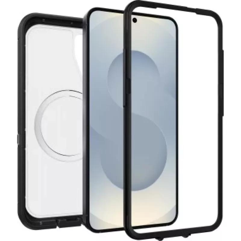 Etui OtterBox Defender XT Clear Magnets, Samsung Galaxy S25, przezroczysty/czarny