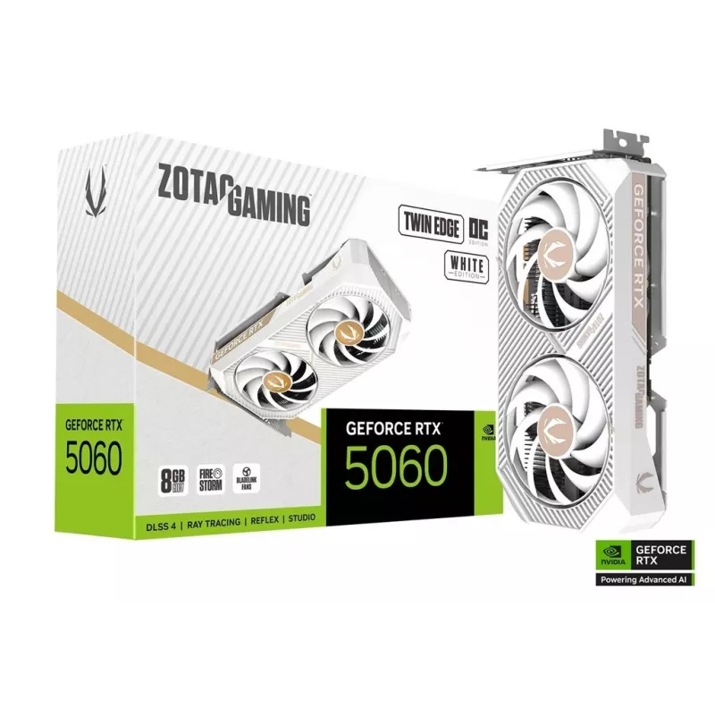 Karta graficzna Zotac GAMING GeForce RTX 5060 Twin Edge OC White Edition 8GB GDDR7