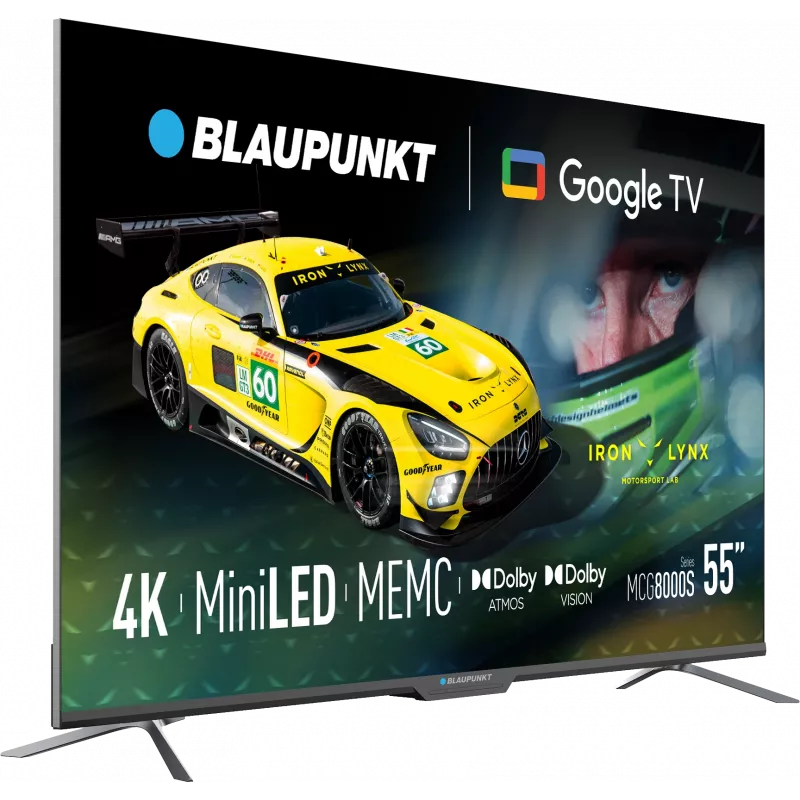 Telewizor Blaupunkt Mini LED | 55MCG8000S | 55 cali | Smart TV | Google TV | Czarny