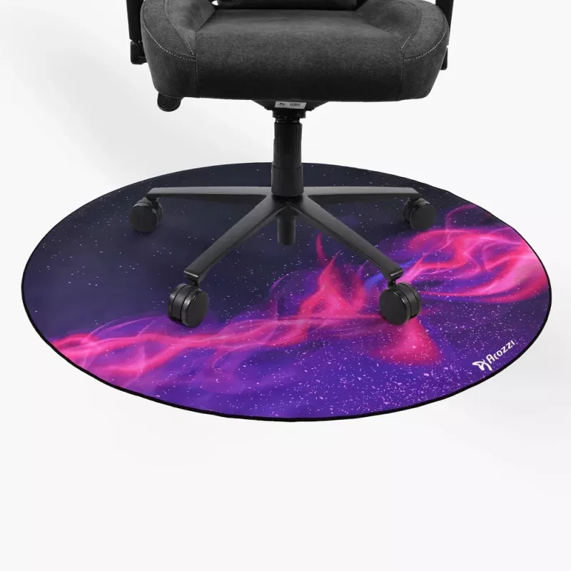 Mata ochronna na podłogę Arozzi Zona Round Floor Pad — fioletowy Galaxy (okrągła mata ochronna pod krzesła i meble)
