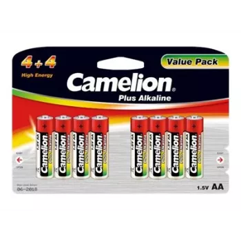 Baterie alkaliczne CAMELION AA LR6 Plus — opakowanie 8 szt., AA (LR6)