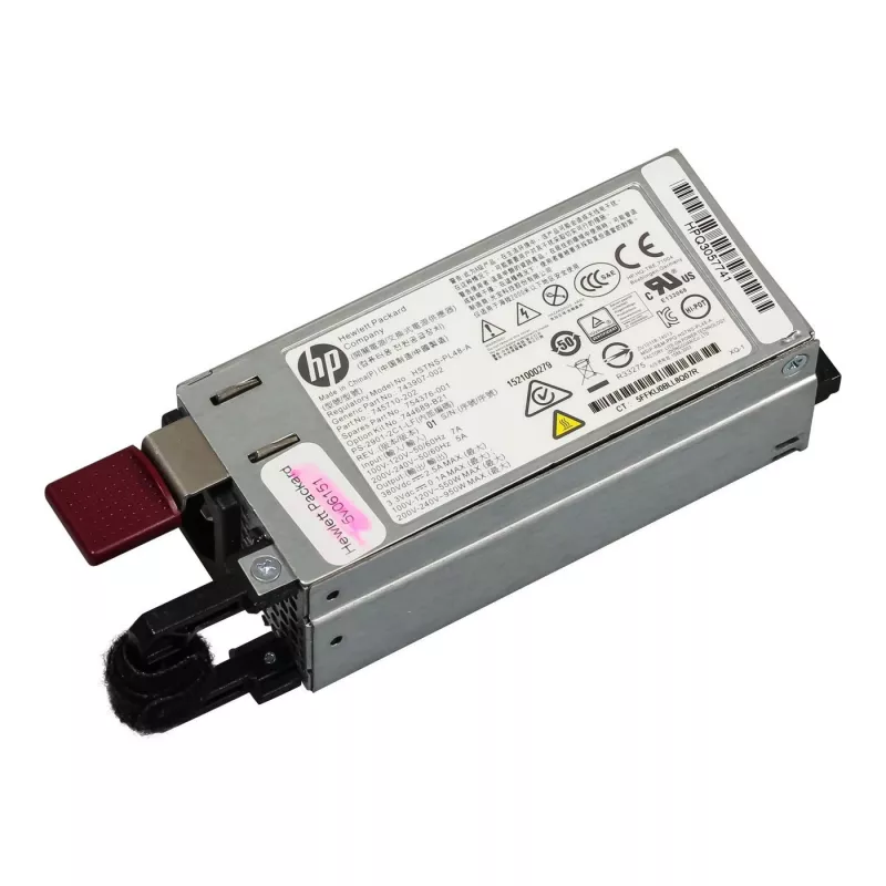 Hewlett Packard Enterprise HPE - Zasilacz Redundantny / Hot-Plug (moduł wtykowy) - Flex Slot - AC 200-240 V - 900 watów (754376-001)