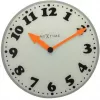 Zegar ścienny NeXtime 8152 Girl, Ø43 cm, biały/szary/czarny/pomarańczowy