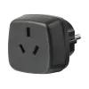 Adapter podróżny Australia/Chiny > Wtyczka z uziemieniem, adapter czarny