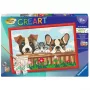 Zestaw do malowania Ravensburger CreArt — psy i koty (zestaw do malowania po numerach)