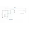 Antena LTE Teltonika 003R-00296, 5dBi, SMA-Męski, kątowa