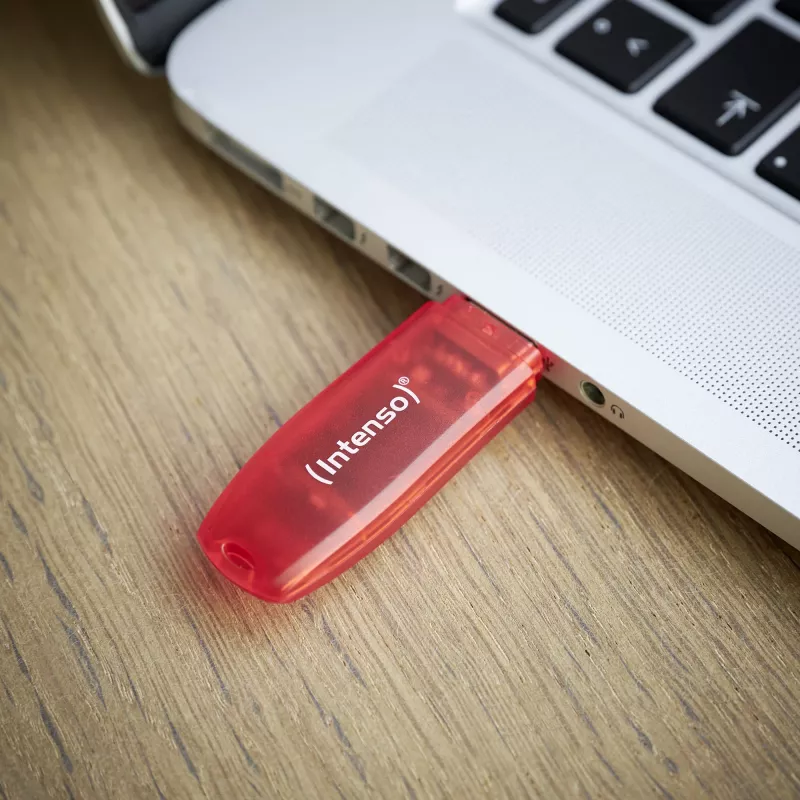 USB flash drive Intenso 128 GB USB Type-A 2.0 czerwony Transparent