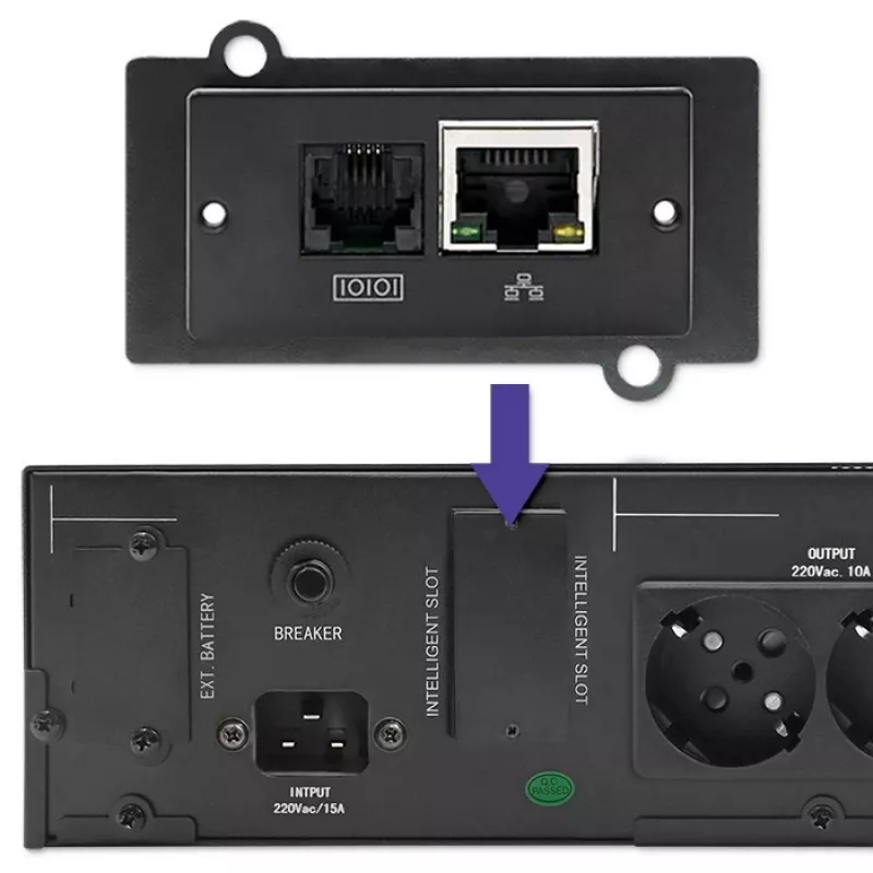 UPS QOLTEC 53946 Line Interactive 2 kVA zasilacz bezprzerwowy