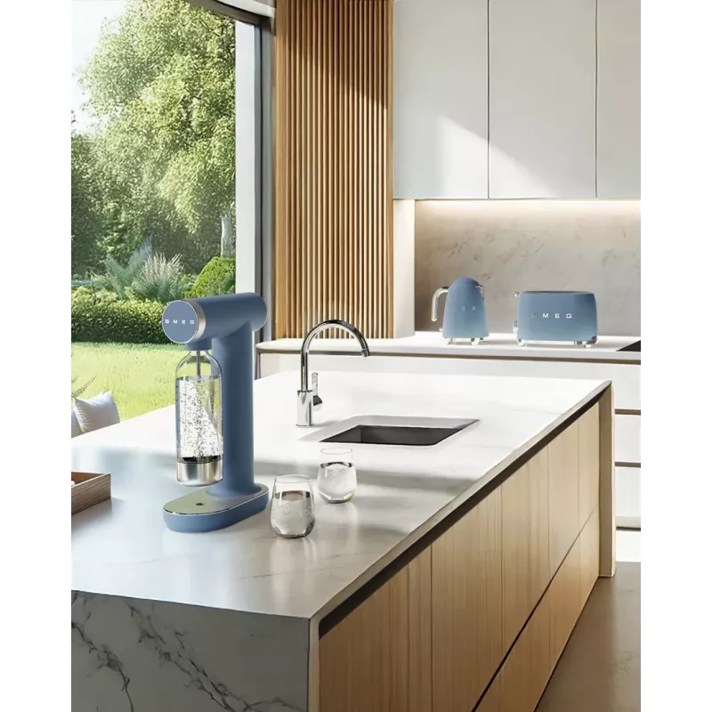 Smeg TSF01SBMEU toster 6 2 kromki 950 W niebieski