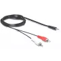 Kabel audio 3,5 mm/2 x RCA DeLOCK 84212