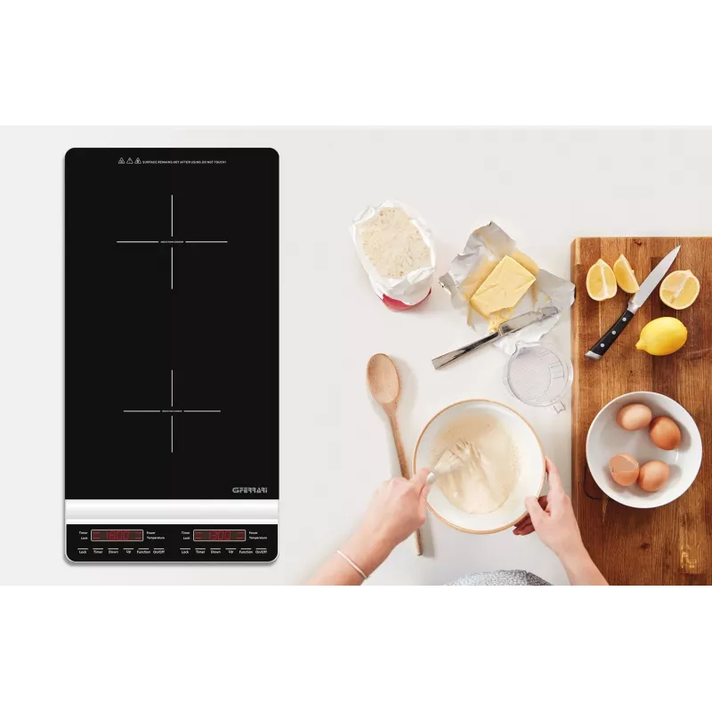 G3 Ferrari Dinamiko Deep Czarny Countertop 29.5 cm Płyta indukcyjna strefowa 2 stref(y)