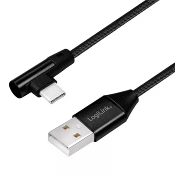 LogiLink CU0137 Kabel USB USB 2.0 0,3 m USB A na USB C Czarny