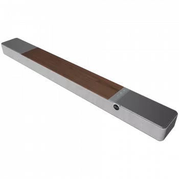 Soundbar KLIPSCH 1073541 — 3.1.2 kanały, 100 W RMS, wbudowany subwoofer, szary/orzech