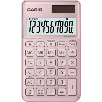 kalkulator Casio SL-1000SC-PK kieszonkowy podstawowy różowy