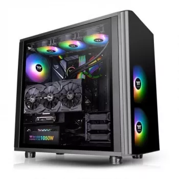 Thermaltake View 31 TG - ARGB Edition - MIDI Tower - ATX - bez zasilacza (PS/2) - Czarny - USB/Audio