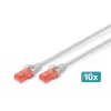 Patch Cord Digitus CAT 6 U/UTP LSZH 0.5m 10 szt.