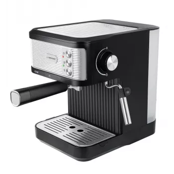 Ekspres do kawy espresso ESPERANZA EKC011 — zbiornik na wodę 1,8 l, 850 W, 20 barów, sterowanie dotykowe, spieniacz mleka