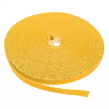 LABEL THE CABLE LTC PRO Rolka z rzepem, dwustronna taśma rzepowa, 25 m, żółta