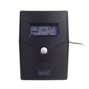 Zasilacz awaryjny UPS DIGITUS DN-170063-LCD-B 0,6 kVA (360 W) z wyświetlaczem LCD
