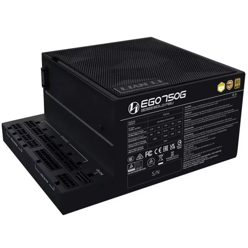 Zasilacz LIAN LI EDGE GOLD 750 — 750 W, 80 PLUS Gold, aktywny PFC