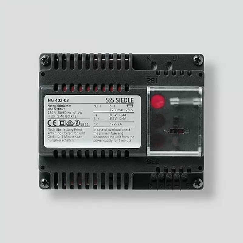 Siedle NG 402-03 - Czarny - Siedle - 0 - 40 °C - CE - 107 mm - 60 mm (200033590-00)