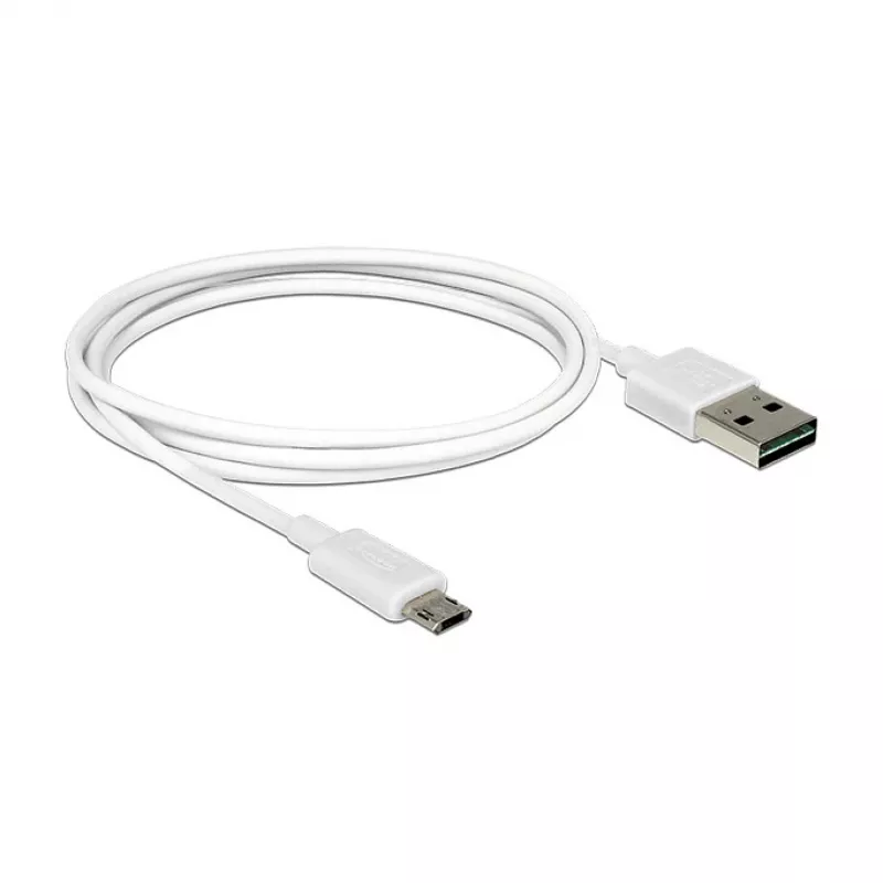 Kabel USB DeLOCK 84807 USB 2.0 1 m USB A Micro-USB B Biały