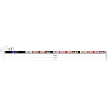 PDU Bachmann BlueNet BN2000ALU power distribution unit 24x C13 6x C19, rack-mountable