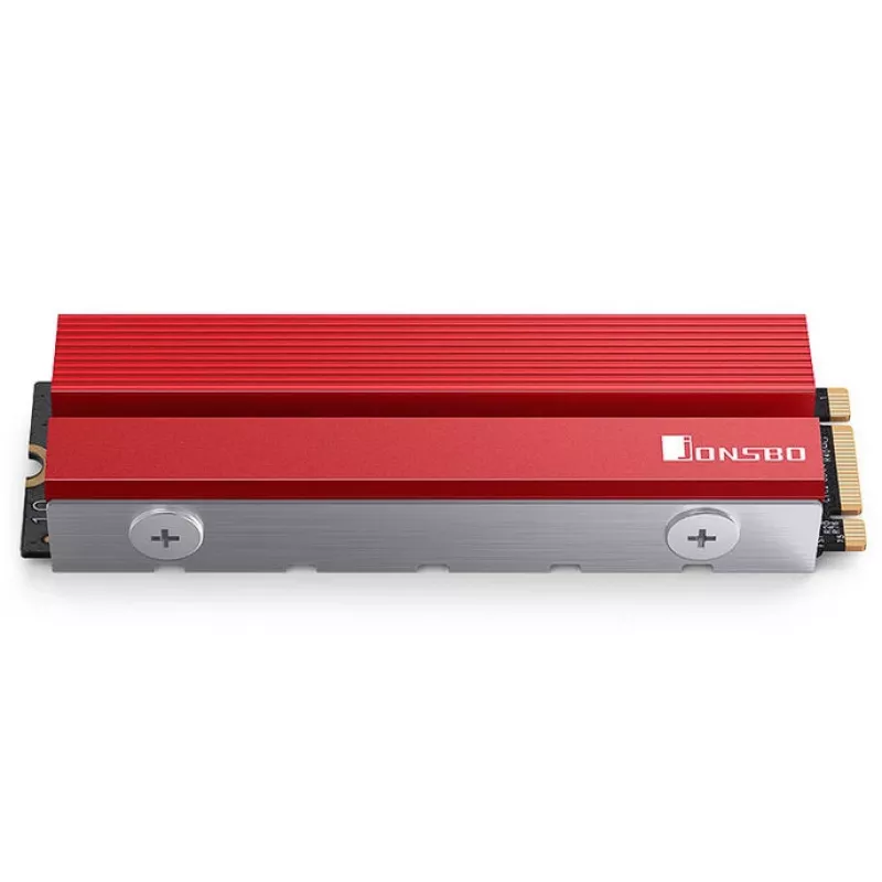 Chłodzenie M.2 SSD Jonsbo M.2-6 czerwony 2280 pasywny radiator dla dysków 2280 NVMe/SATA