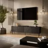 Cama LUCCA 4D szafka TV 200x40x59 czarny
