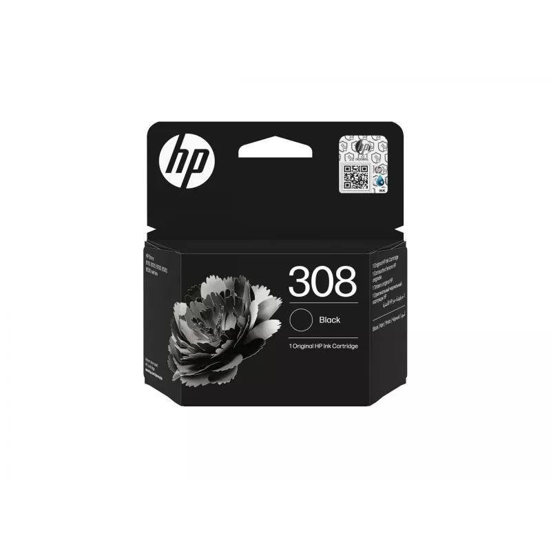 HP 308 Czarny Oryginalny Wkład Atramentowy