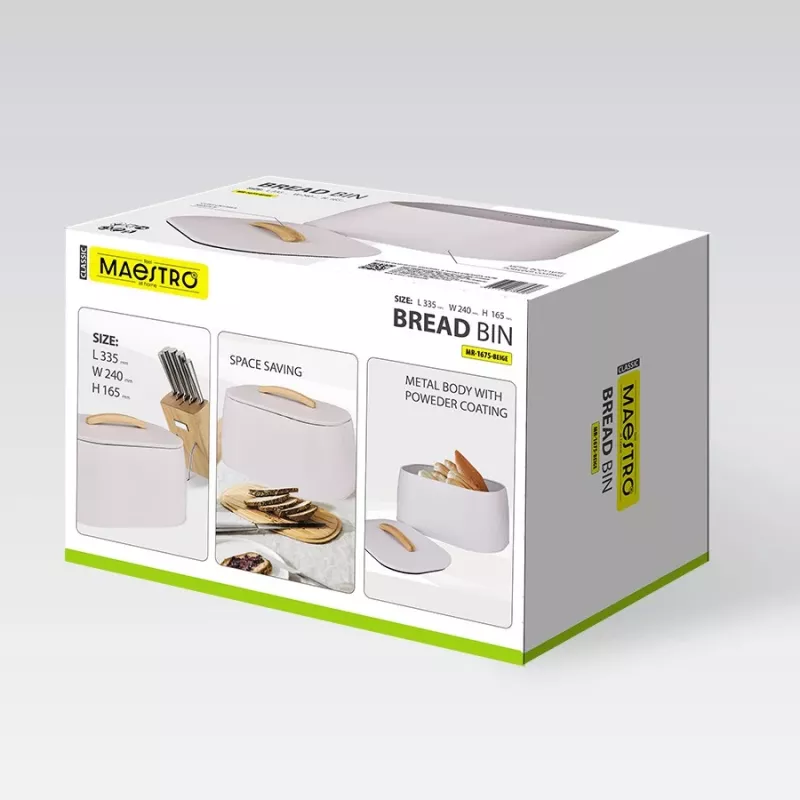 Pojemnik na chleb Maestro MR-1675-BEIGE beżowy