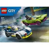 LEGO City zestaw 60415 Pościg radiowozu i muscle cara — 213 elementów, 2 minifigurki, wiek 6+
