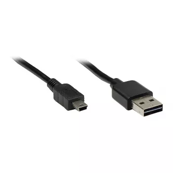 Kabel połączeniowy GoodConnections USB 2.0 EASY Plug wtyk A na Mini-B, czarny, 1m