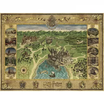 Puzzle Ravensburger Mapa Hogwartu 1500 elementów – Ravensburger 1500 szt.