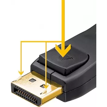 Goobay 64849 Kabel DisplayPort 1 m Czarny (64849)