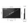 Telewizor Sharp 4K Ultra HD QLED MiniLED | 55JP7265E | 55 | Google TV | UHD