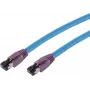 Kabel sieciowy S/CONN 08-40011 niebieski 0,5 m Cat8 S/FTP