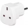 Adapter podróżny Wentronic Goobay, biały - gniazdo UK > typ F (typ F, CEE 7/7) (94270)