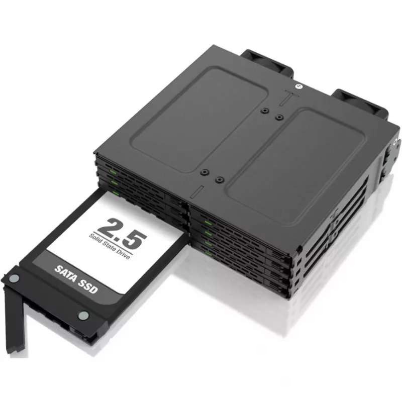 Zewnętrzna tacka na dysk dla serii IcyBox MB038 – model MB038TP-B, czarna, kompatybilna z MB038