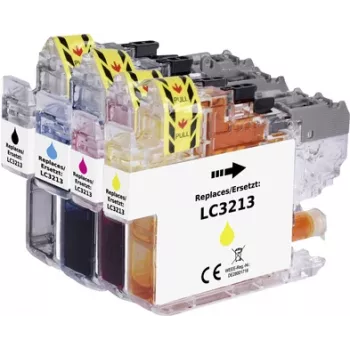 Renkforce zestaw atramentów zamiennik Brother LC-3213 (LC3213VALDR) kompatybilny Czarny, Cyjan, magenta, Żółty RF-5679866 (RF-5679866)